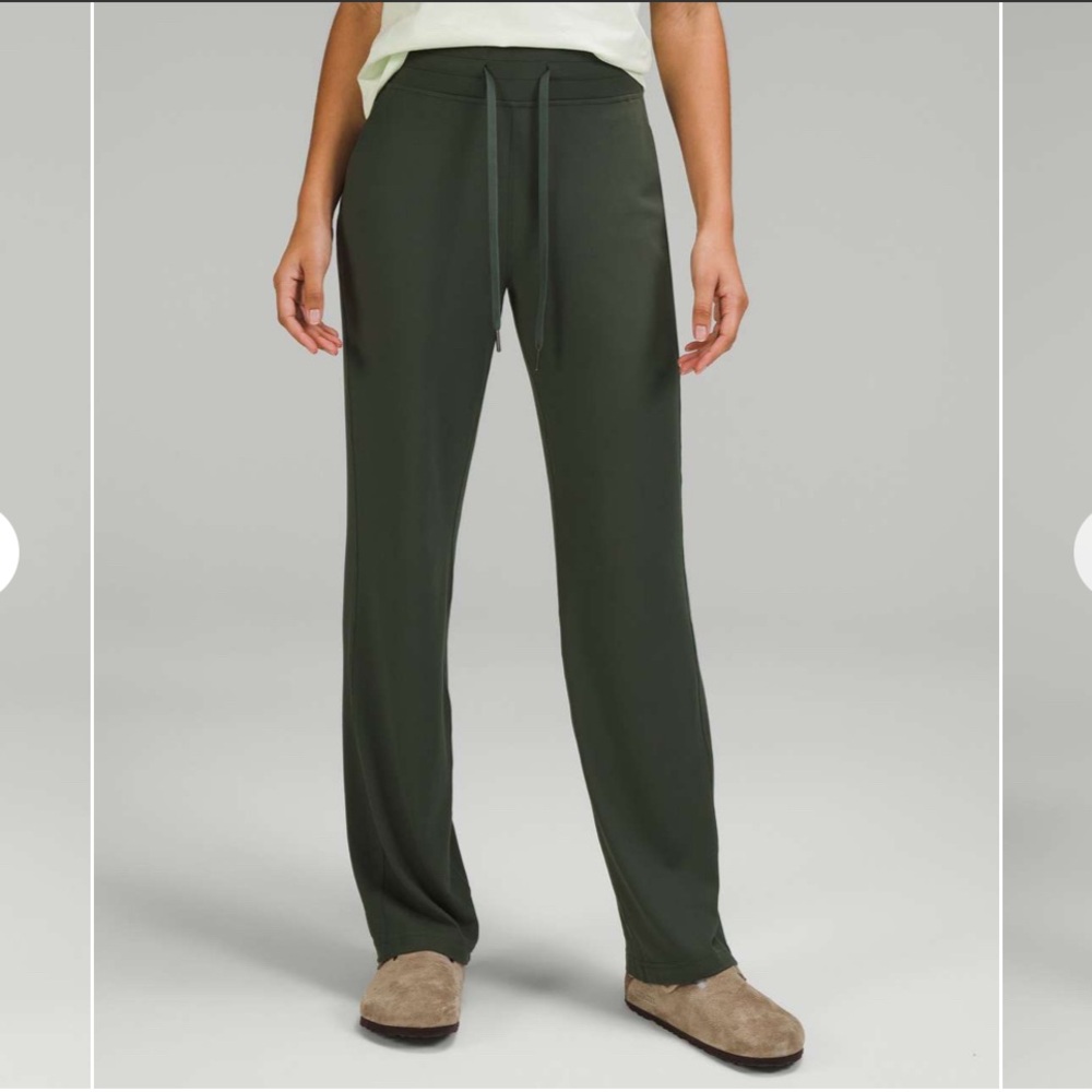 Lululemon Ready to Rulu Straight-Leg High-Rise Pant Green Smoked Spruce Hemmed 6